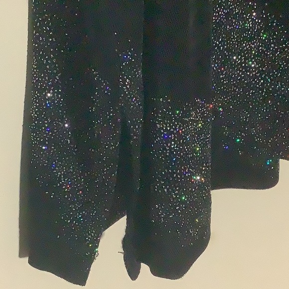 Erena Woman Black Blouse with Beaded Embellishments - Picture 4 of 6